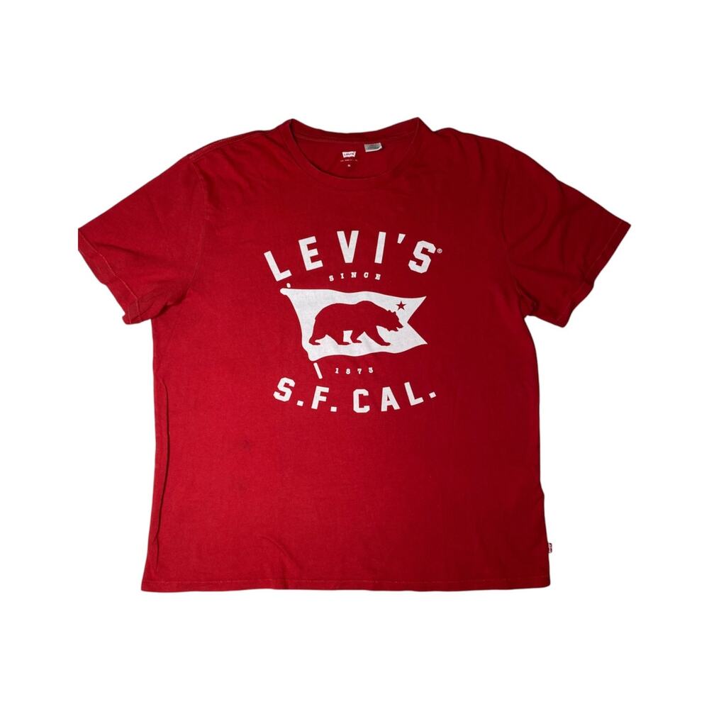 Levi's Red White California Bear Flag T-shirt XL